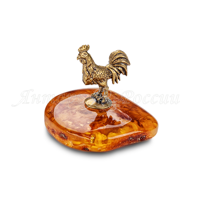 Петух Латунь, янтарь Петух Латунь, янтарь