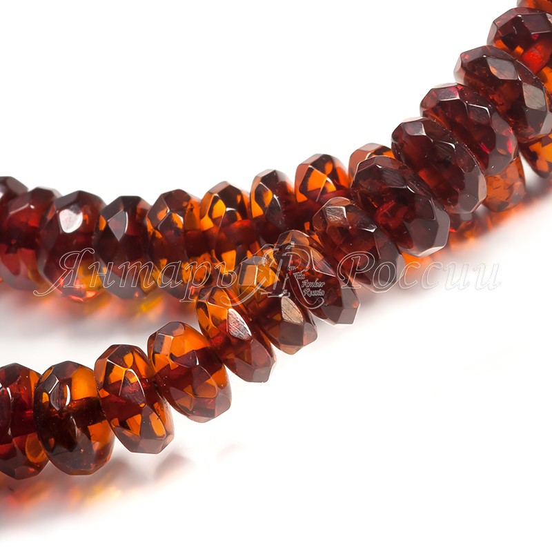 Бусы янтарь